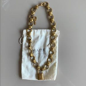 Antique Louis Vuitton Gold chain necklace